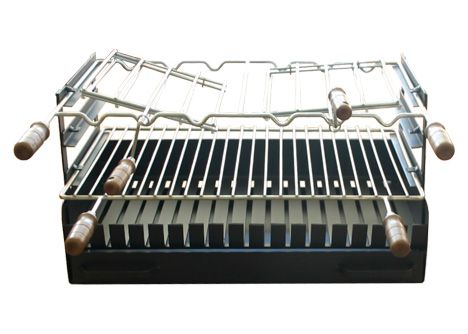 Tiroir pivotant double pour barbecue